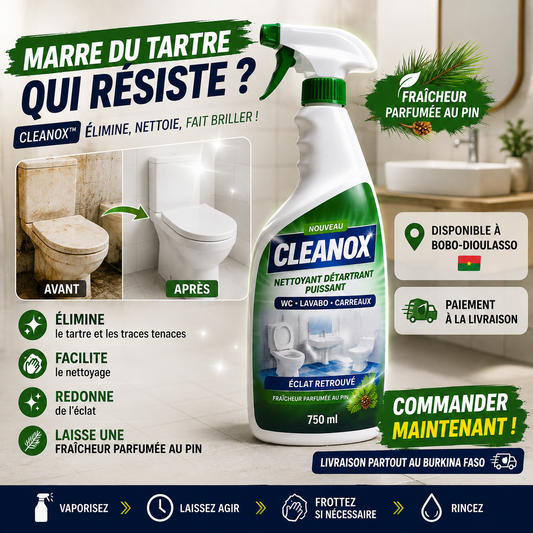 Cleanox™ — Nettoyant anti calcaire & Tâches tenaces