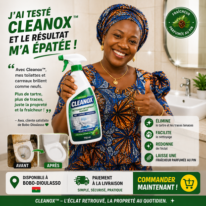 Cleanox™ — Nettoyant anti calcaire & Tâches tenaces