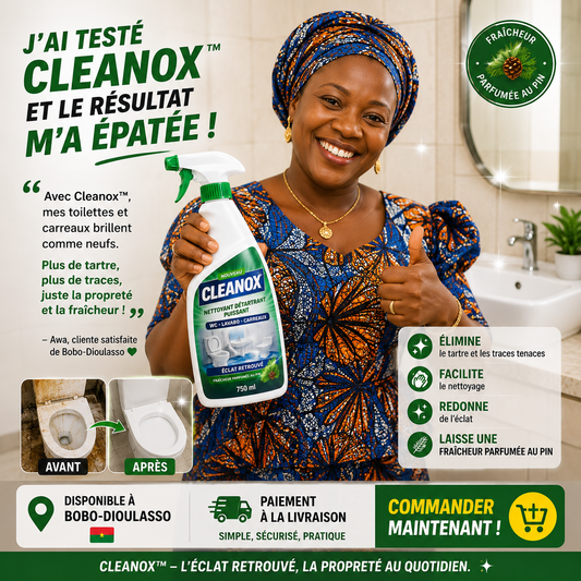 Cleanox™ — Nettoyant anti calcaire & Tâches tenaces